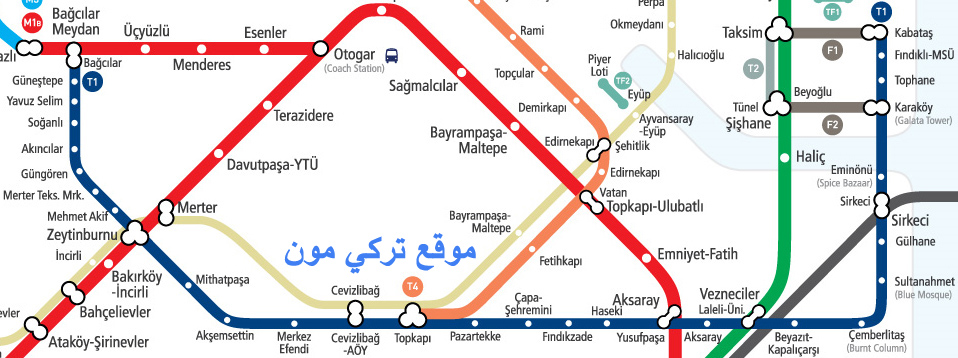 خريطة اسطنبول بالعربي